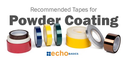 Powder coating masking tapes