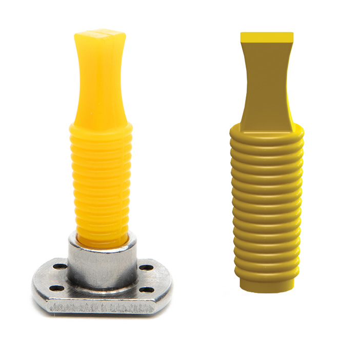 Silicone thread plugs for powder coating