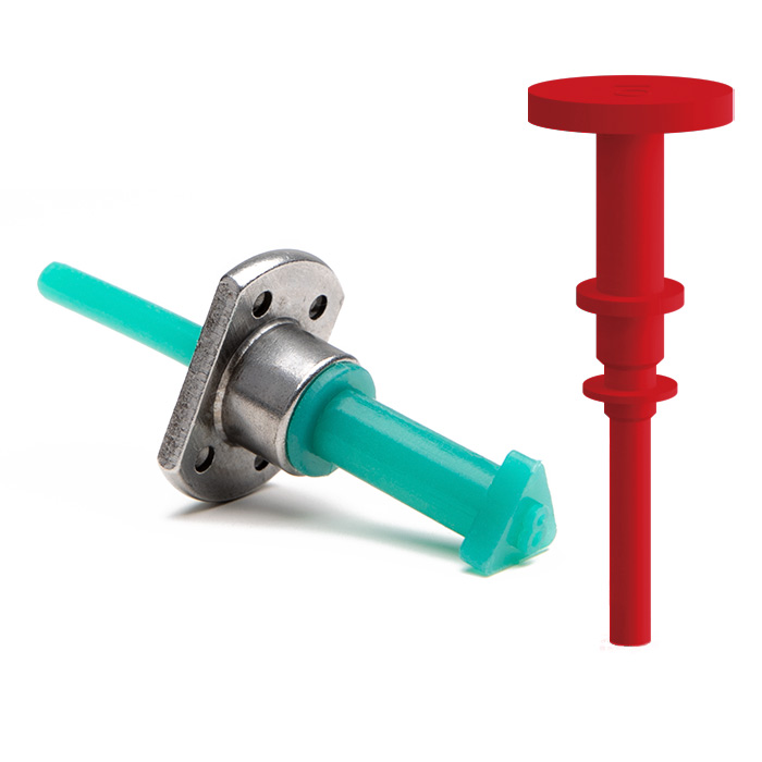 Pull plugs for masking leading exit threads during powder coating