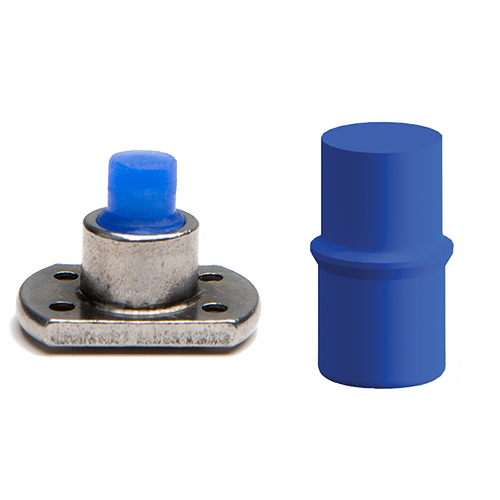 Thread push plugs for powder coating