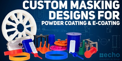 Custom powder coat masking