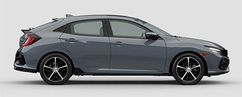 Blue Gray Honda Civic Hatchback