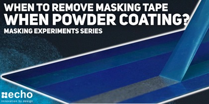 removing powder coating tape