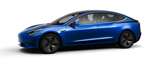 Blue tesla